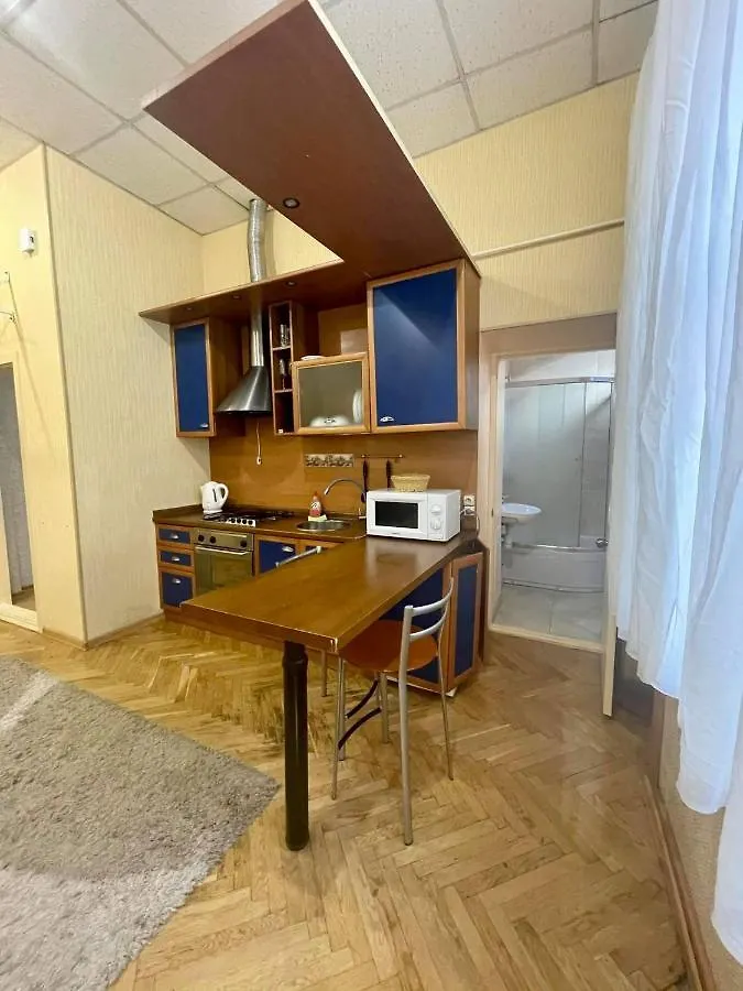 Apartmán One Bedroom Right Near Metro Olympiyska Kyjev Ukrajina